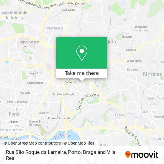 Rua São Roque da Lameira map