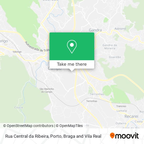 Rua Central da Ribeira map