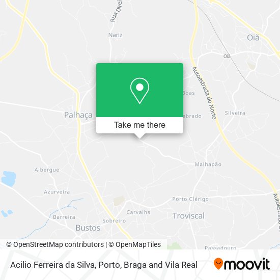 Acilio Ferreira da Silva mapa