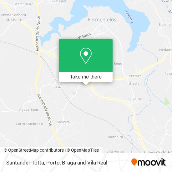 Santander Totta mapa