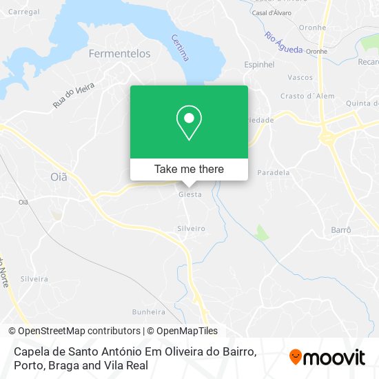 Capela de Santo António Em Oliveira do Bairro map