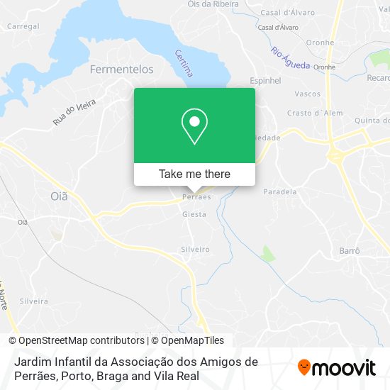 Jardim Infantil da Associação dos Amigos de Perrães map
