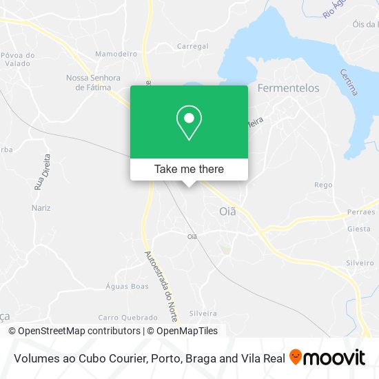 Volumes ao Cubo Courier map