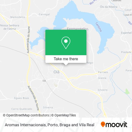 Aromas Internacionais mapa