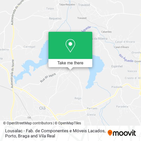 Lousalac - Fab. de Componentes e Móveis Lacados mapa