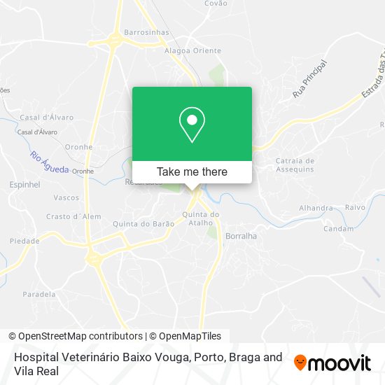 Hospital Veterinário Baixo Vouga map