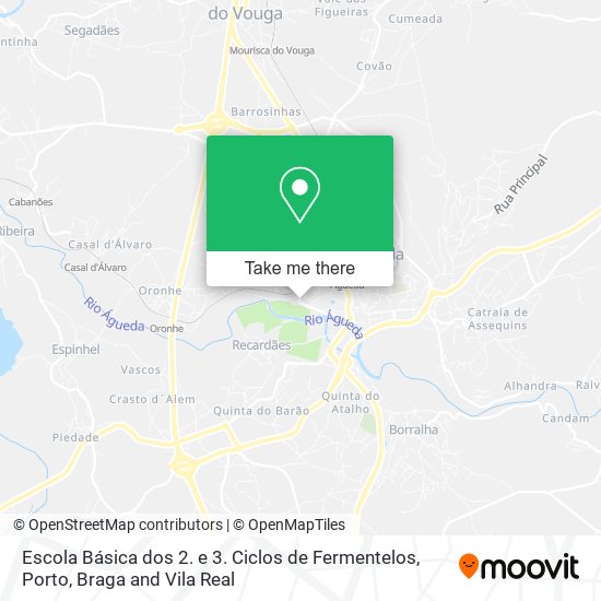 Escola Básica dos 2. e 3. Ciclos de Fermentelos map