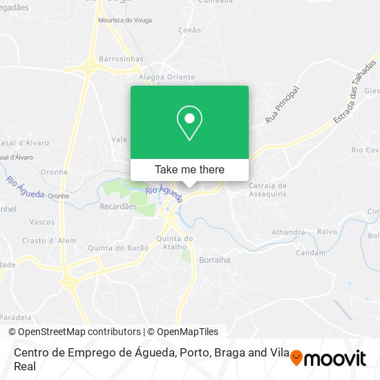 Centro de Emprego de Águeda map