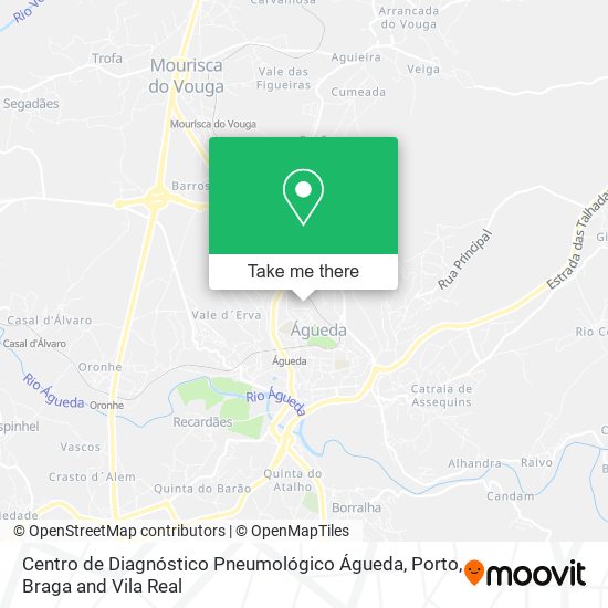 Centro de Diagnóstico Pneumológico Águeda map