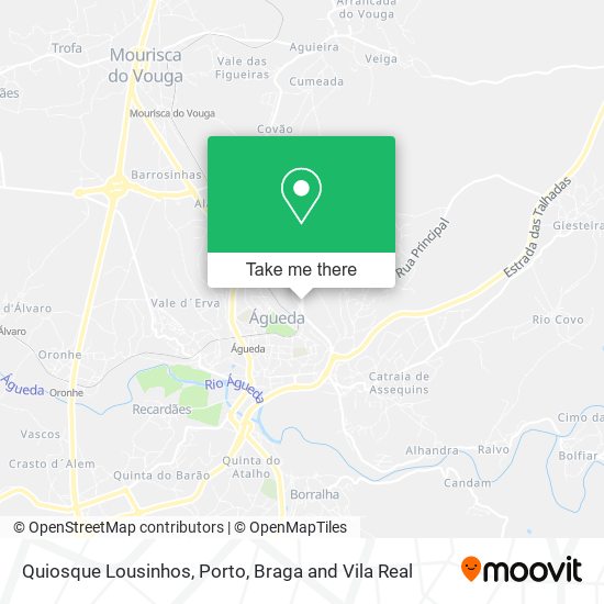 Quiosque Lousinhos mapa