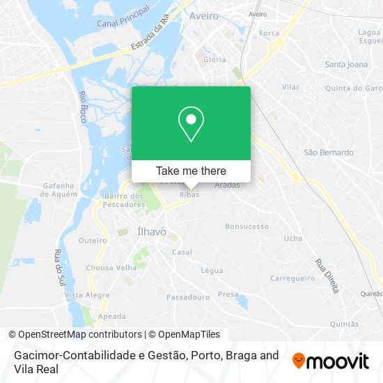 Gacimor-Contabilidade e Gestão map