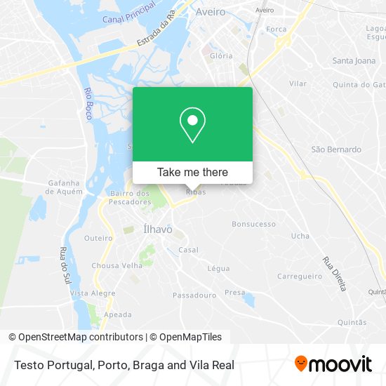 Testo Portugal map