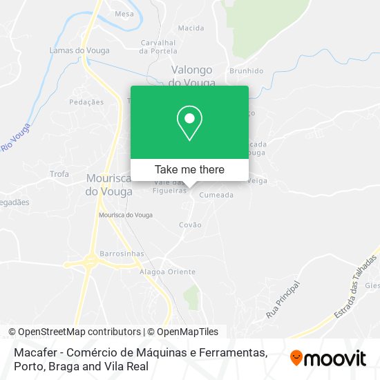 Macafer - Comércio de Máquinas e Ferramentas map