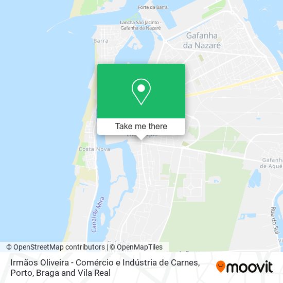 Irmãos Oliveira - Comércio e Indústria de Carnes mapa