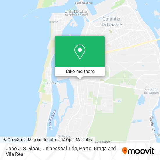 João J. S. Ribau, Unipessoal, Lda mapa