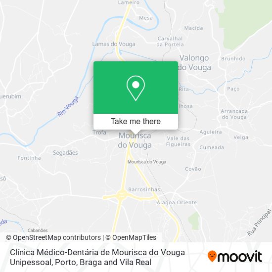 Clínica Médico-Dentária de Mourisca do Vouga Unipessoal map