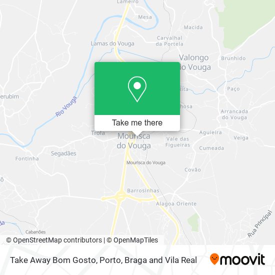 Take Away Bom Gosto mapa