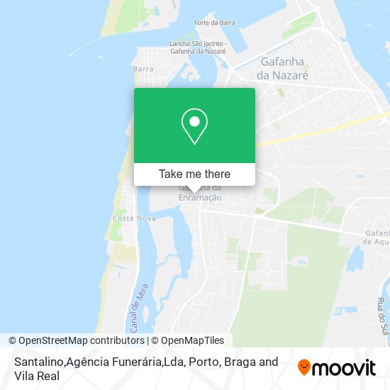 Santalino,Agência Funerária,Lda mapa