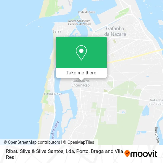 Ribau Silva & Silva Santos, Lda map