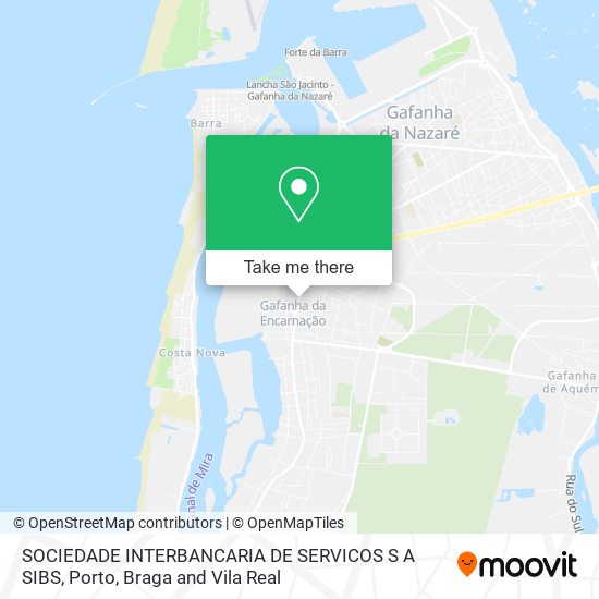 SOCIEDADE INTERBANCARIA DE SERVICOS S A SIBS map