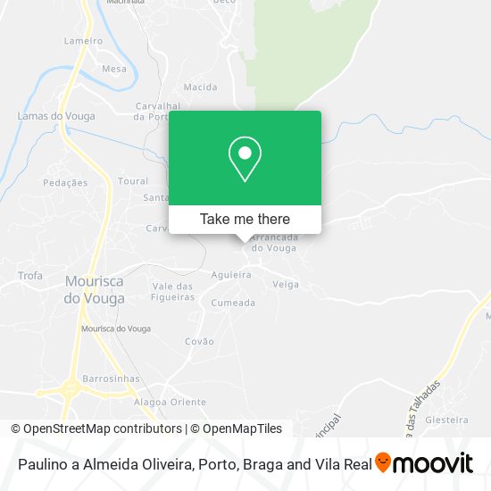 Paulino a Almeida Oliveira map