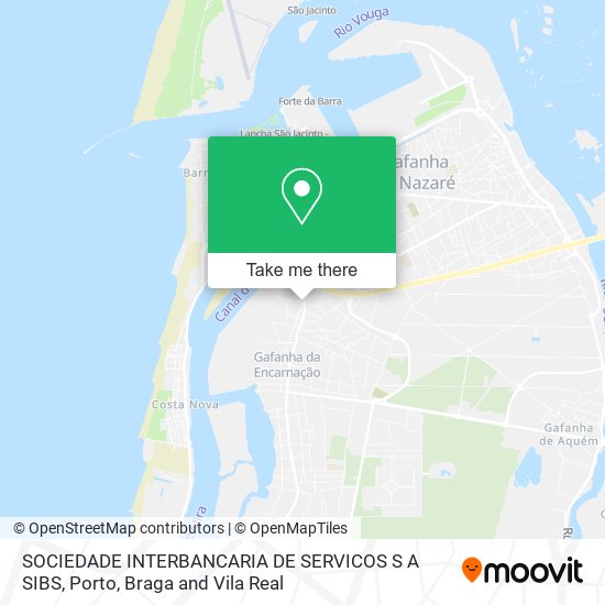 SOCIEDADE INTERBANCARIA DE SERVICOS S A SIBS map