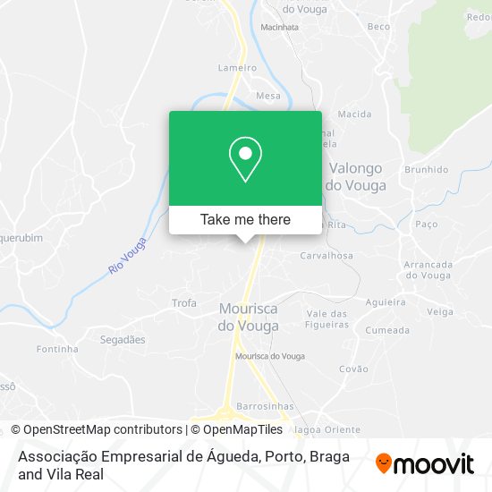 Associação Empresarial de Águeda mapa