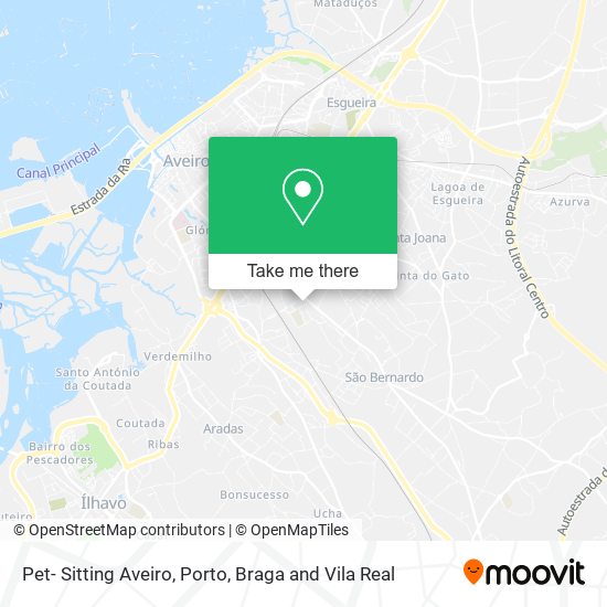 Pet- Sitting Aveiro map