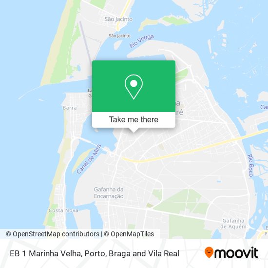 EB 1 Marinha Velha mapa