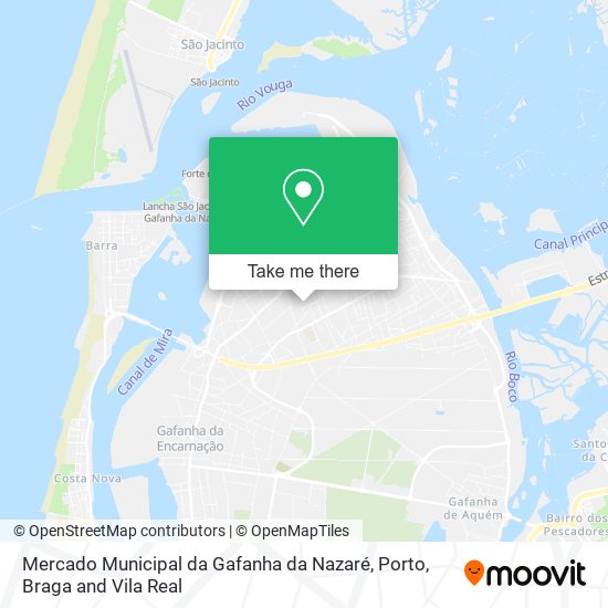 Mercado Municipal da Gafanha da Nazaré mapa