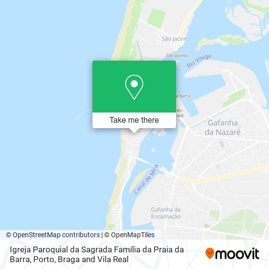 Igreja Paroquial da Sagrada Família da Praia da Barra map