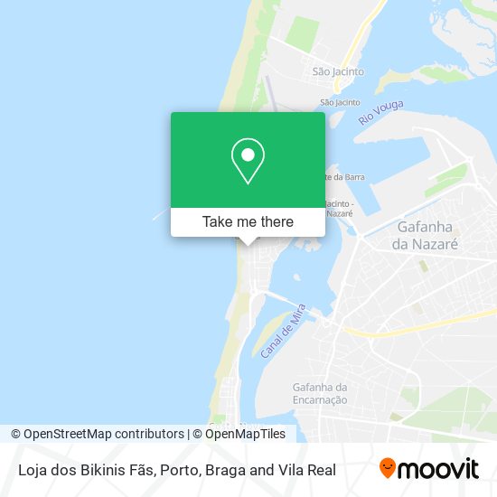 Loja dos Bikinis Fãs mapa