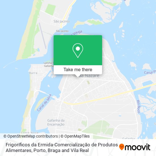 Frigoríficos da Ermida-Comercialização de Produtos Alimentares mapa