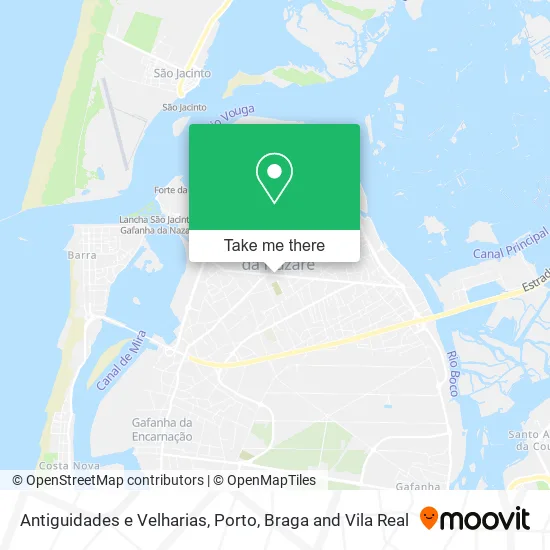 Antiguidades e Velharias map
