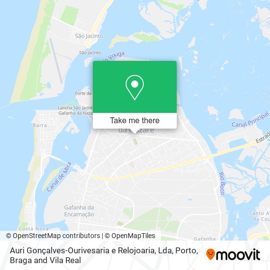 Auri Gonçalves-Ourivesaria e Relojoaria, Lda mapa