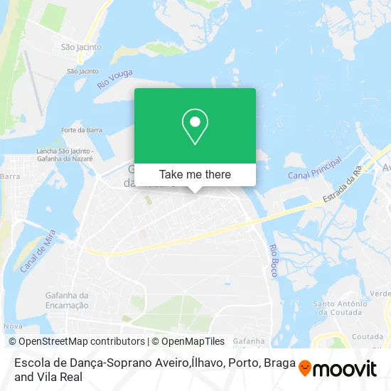 Escola de Dança-Soprano Aveiro,Ílhavo map
