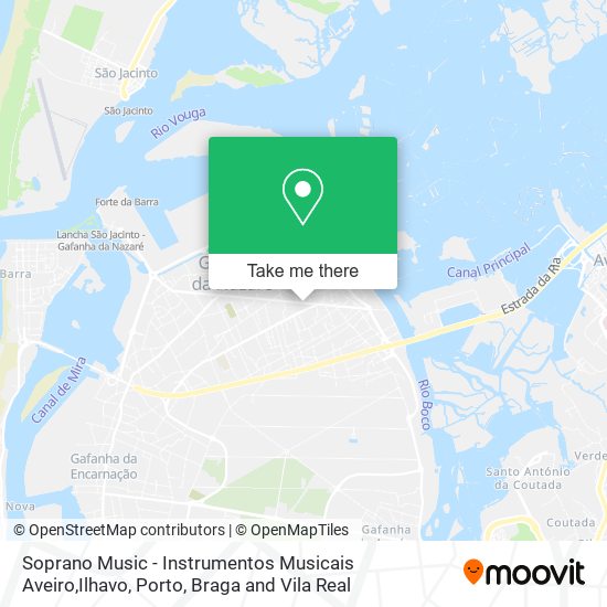 Soprano Music - Instrumentos Musicais Aveiro,Ilhavo mapa