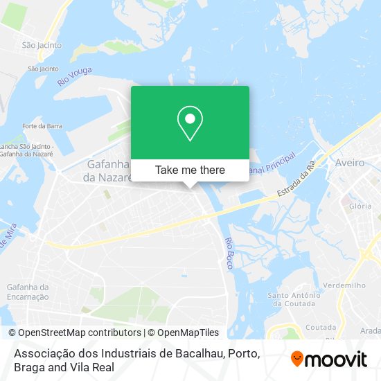 Associação dos Industriais de Bacalhau mapa