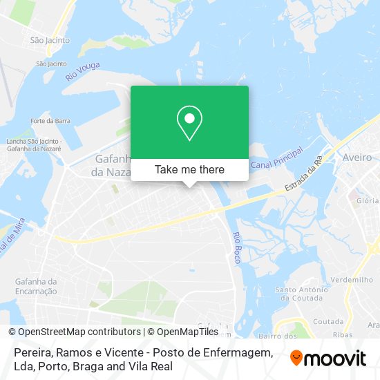 Pereira, Ramos e Vicente - Posto de Enfermagem, Lda map