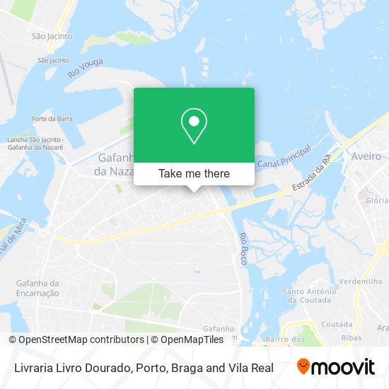 Livraria Livro Dourado mapa