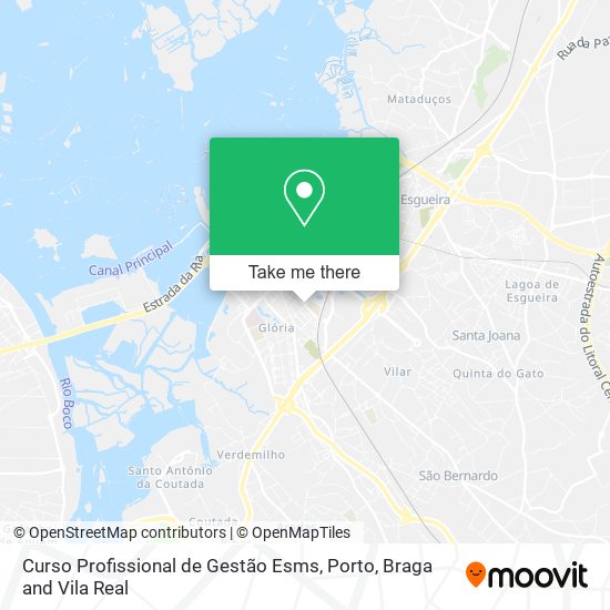 Curso Profissional de Gestão Esms mapa