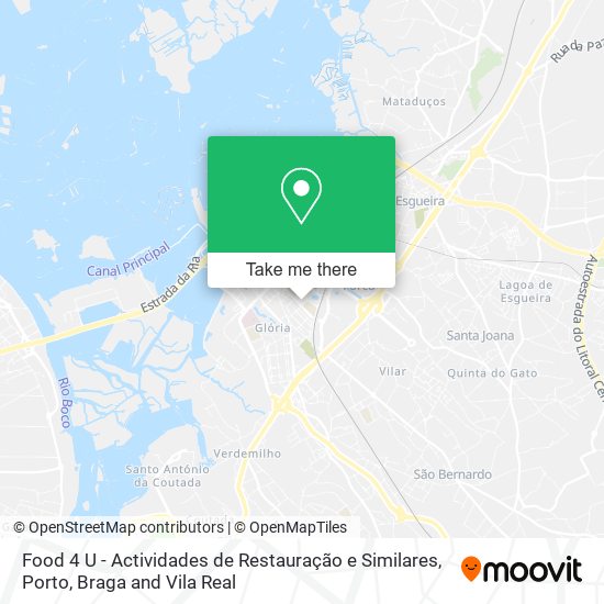 Food 4 U - Actividades de Restauração e Similares mapa