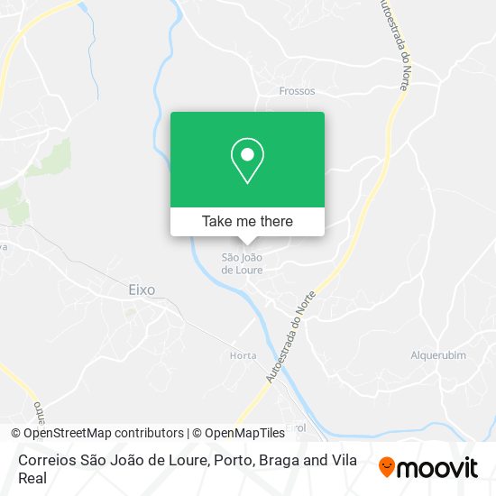 Correios São João de Loure mapa