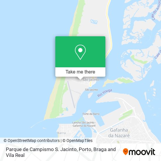 Parque de Campismo S. Jacinto map