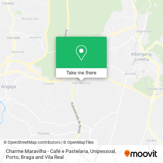 Charme Maravilha - Café e Pastelaria, Unipessoal mapa