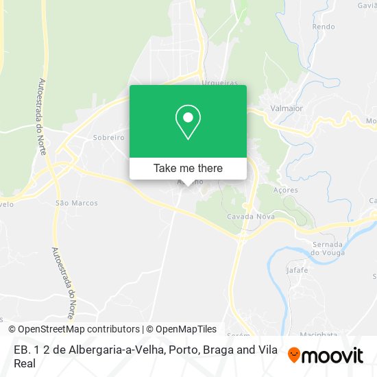 EB. 1 2 de Albergaria-a-Velha map