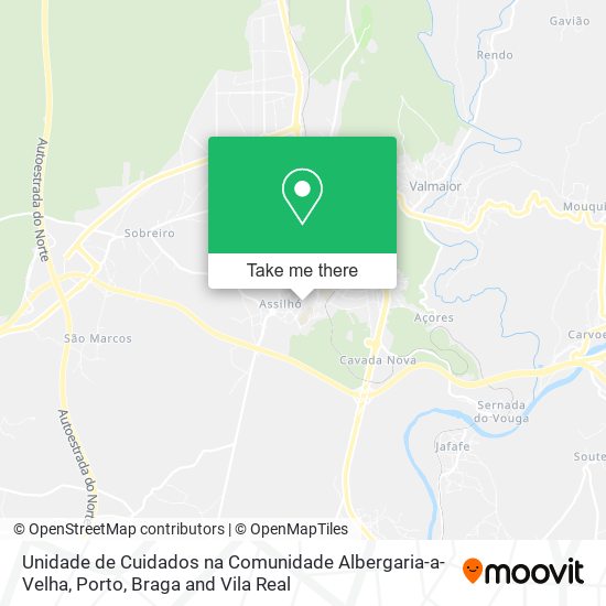 Unidade de Cuidados na Comunidade Albergaria-a-Velha mapa