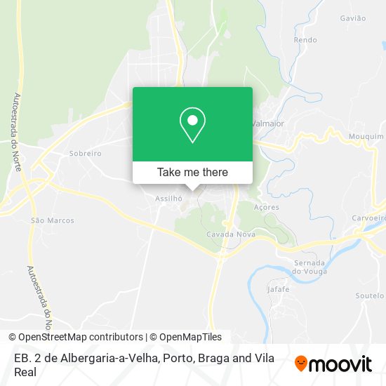 EB. 2 de Albergaria-a-Velha map