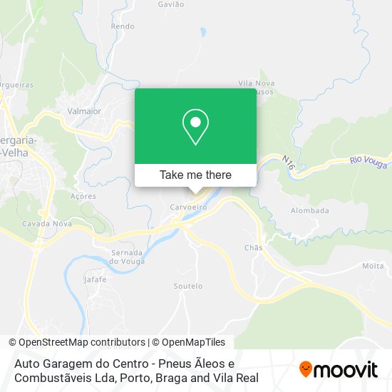 Auto Garagem do Centro - Pneus Ãleos e Combustãveis Lda map
