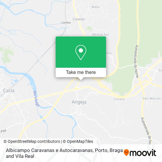 Albicampo Caravanas e Autocaravanas mapa